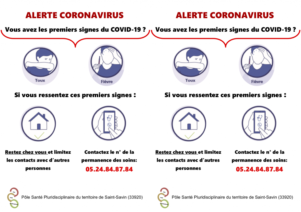 alerte coronavirus flyers