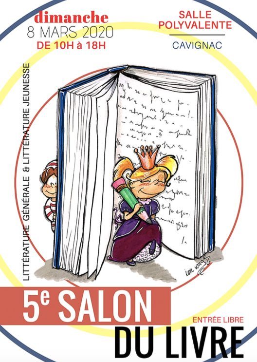 Affiche 5e Salon du livre Cavignac