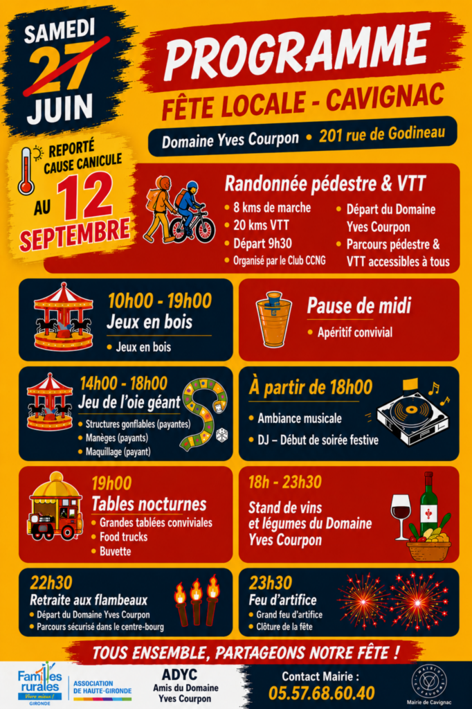 programme fête locale